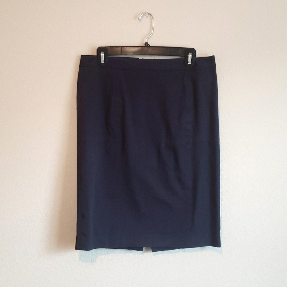 Body By Victoria Navy Pencil Skirt